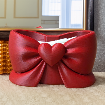 3D Baskı Kurdaleli & Kalpli Kulak Çöpü Kutusu