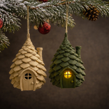 3D Baskı Kozalak Ev Mumluk